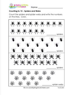 Counting to 15 - Spiders & Webs | A Wellspring