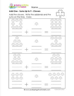 adding 1 - clovers