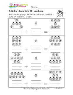 adding 1 - ladybugs