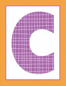 alphabet letter c -