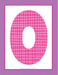 alphabet letter o - plaid and polka dot