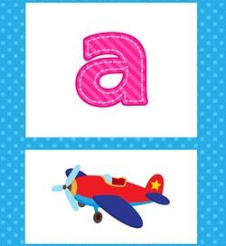 alphabet poster - lowercase a