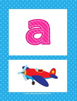 alphabet poster - lowercase a