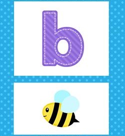 alphabet poster - lowercase b