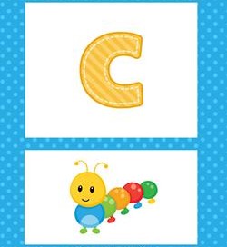 alphabet poster - lowercase c