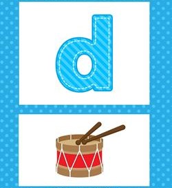 alphabet poster - lowercase d