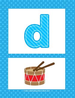 alphabet poster - lowercase d