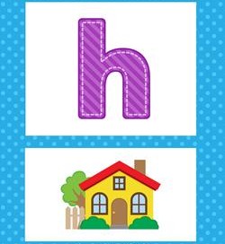 alphabet posters - lowercase h