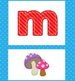 alphabet poster - lowercase m