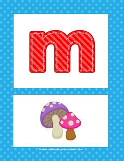 alphabet poster - lowercase m