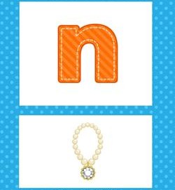 alphabet poster - lowercase n