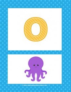 alphabet poster - lowercase o