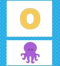 alphabet poster - lowercase o