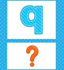 alphabet poster - lowercase q