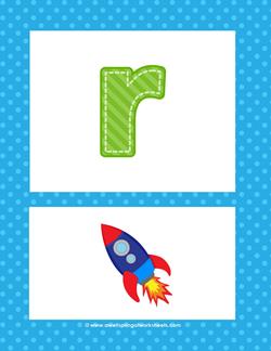 alphabet poster - lowercase r