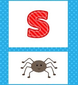 alphabet poster - lowercase s