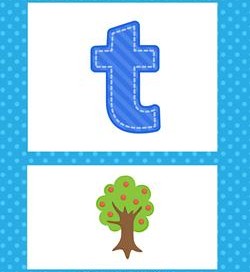 alphabet poster - lowercase t