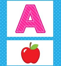 Alphabet Poster - Uppercase A. Part of a set of beautiful uppercase alphabet posters!