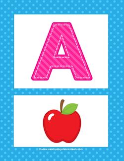 Alphabet Poster - Uppercase A. Part of a set of beautiful uppercase alphabet posters!