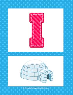 alphabet poster - uppercase i