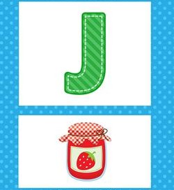 alphabet poster - uppercase j