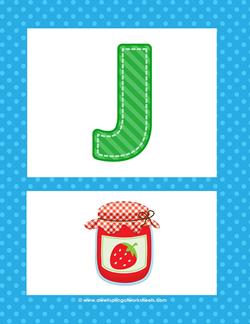 alphabet poster - uppercase j