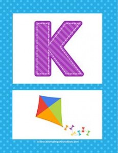 alphabet poster - uppercase k