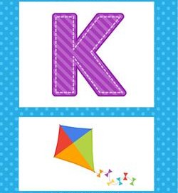 alphabet poster - uppercase k