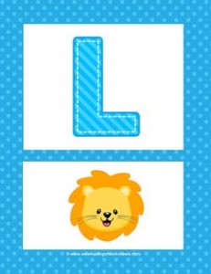 alphabet poster - uppercase l