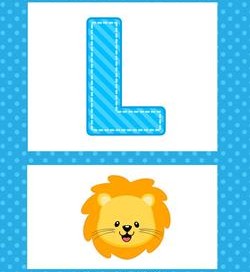 alphabet poster - uppercase l