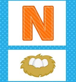 alphabet poster - uppercase n