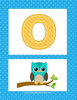 alphabet poster - uppercase o