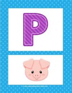 alphabet poster - uppercase p