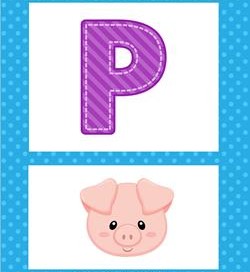 alphabet poster - uppercase p