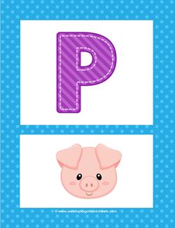 alphabet poster - uppercase p