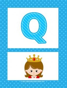 alphabet poster - uppercase q