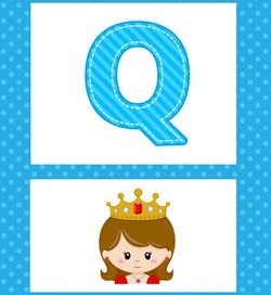 alphabet poster - uppercase q