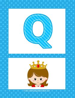 alphabet poster - uppercase q