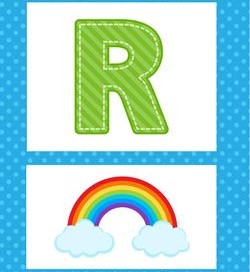 alphabet poster - uppercase r