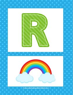 alphabet poster - uppercase r