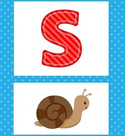 alphabet poster - uppercase s