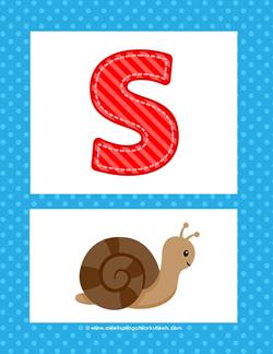 alphabet poster - uppercase s