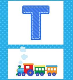 alphabet poster - uppercase t