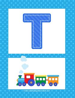 alphabet poster - uppercase t