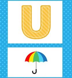 alphabet poster - uppercase u