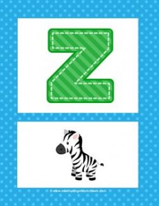 alphabet poster - uppercase z