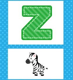 alphabet poster - uppercase z