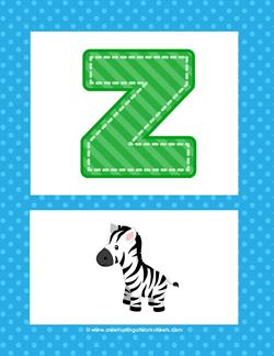 alphabet poster - uppercase z