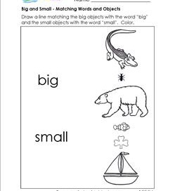 Big vs. Small Worksheets