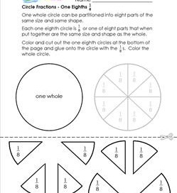 circle fractions one eighth